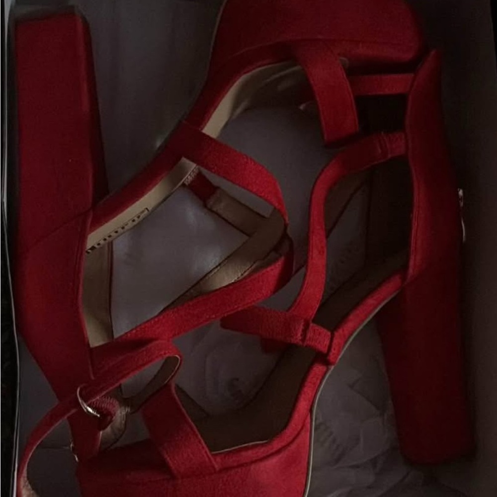 Elegant Red Women's Heels